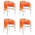 Orange Mint Caribe Dining Chair by Sebastian Herkner, Set of 4 For Sale - Image 18 of 18