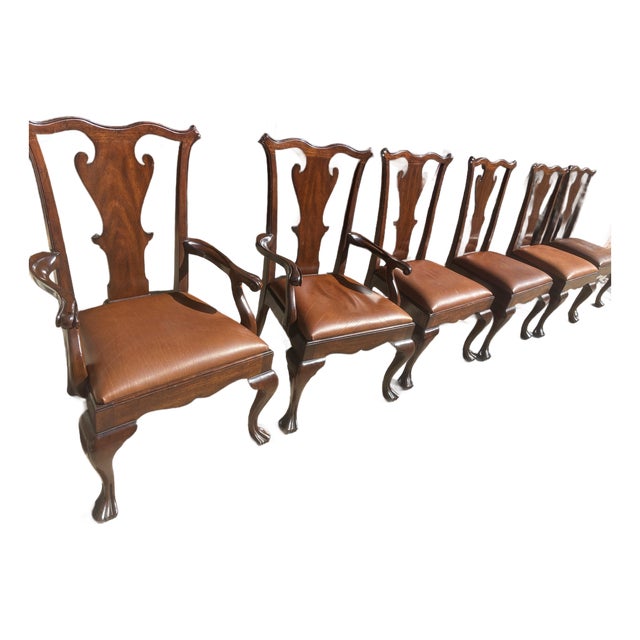 Set of 6 Henredon Ralph Lauren Dining Chairs For Sale