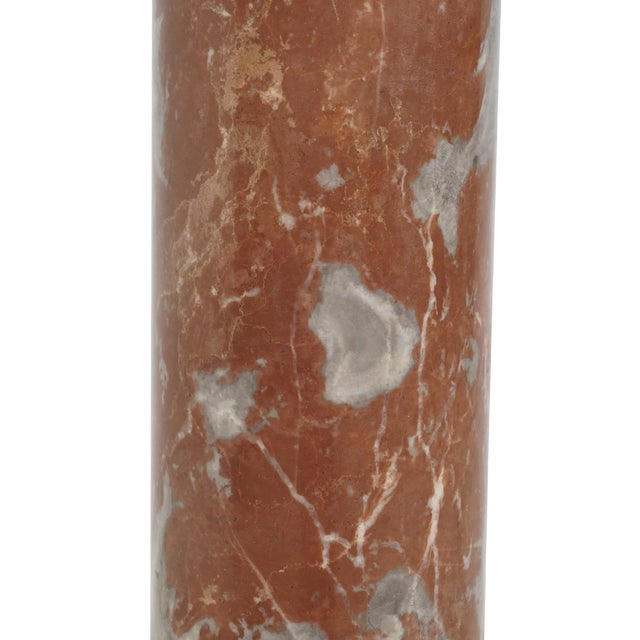 Rouge Marble Pedestal For Sale - Image 4 of 7