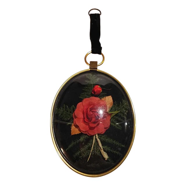 Flowers Behind Convex Glass, 1960s-1970s For Sale