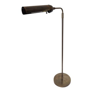 Brass Pharmacy Task Floor Lamp For Sale