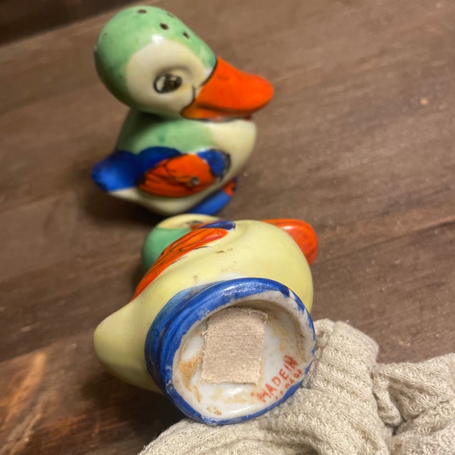 Antique Japanese Salt & Pepper Shakers - a Pair For Sale - Image 4 of 5