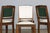 A traditional set of six 1920s French Art Deco dining chairs sourced from Provence, France. Expertly hand-crafted from...