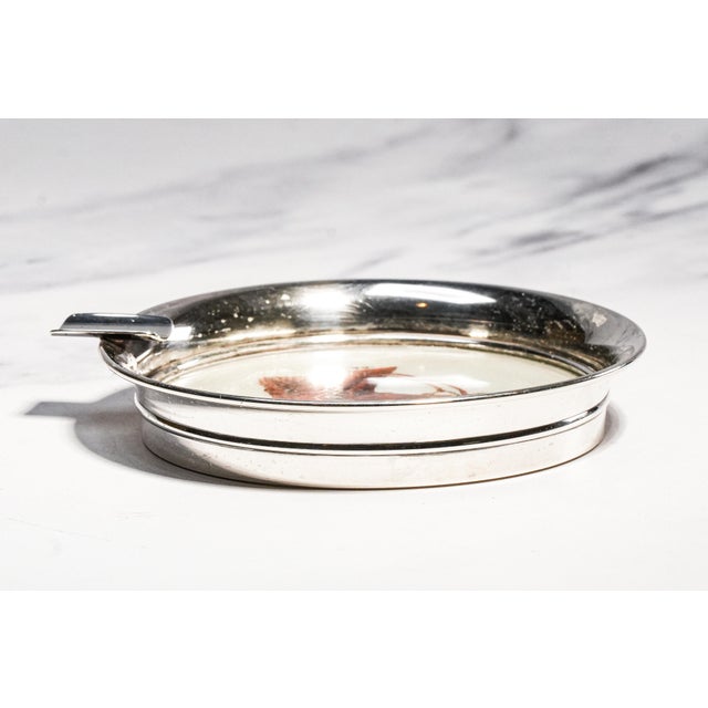 Lovely Hand Painted Horse Equestrian Theme Vintage English Sterling Silver Ashtray Paperweight Catchall Home Decor For Sale - Image 10 of 16