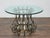 Midcentury Italian Glass Top Center Table with Sculptural Steel and Brass Base For Sale In Atlanta - Image 6 of 12