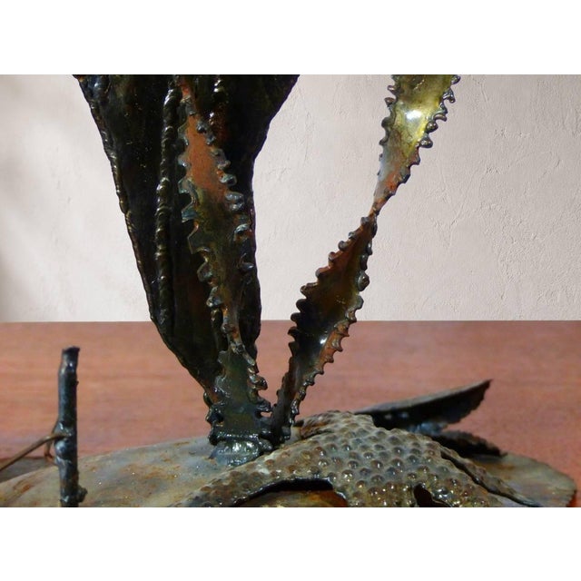 1970s Large Brutalist Sculpture of an Angelfish, 1970, Welded Metal For Sale - Image 5 of 9