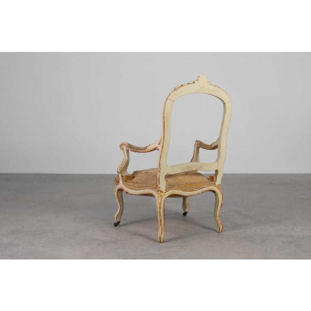 French Louis XV Armchairs in Carved Wood, Set of 2 For Sale - Image 4 of 18