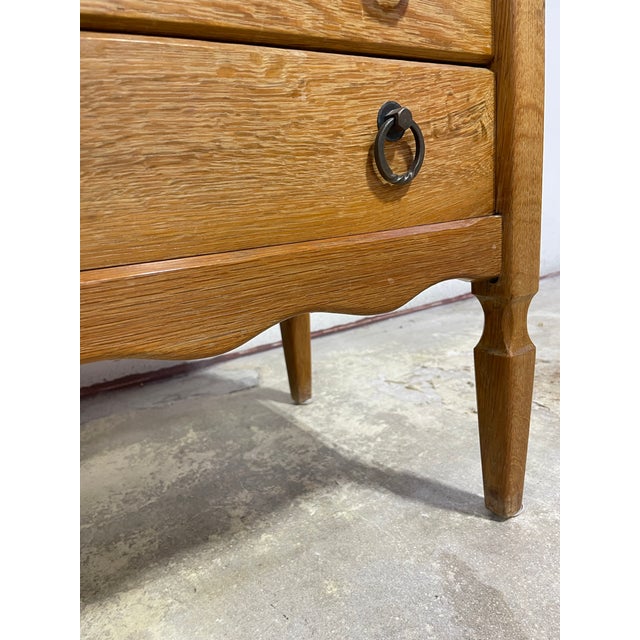 Henning Kjaernulf Danish Scandinavian Oak Rustic Dresser Henning Kjaernulf Attrib For Sale - Image 4 of 9