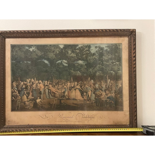 Louis-Philippe Debucourt, The Public Promenade, 1790s, Etching, Framed For Sale - Image 12 of 18