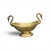 Oval Beaten Brass Dish with Swan Handles For Sale - Image 6 of 8