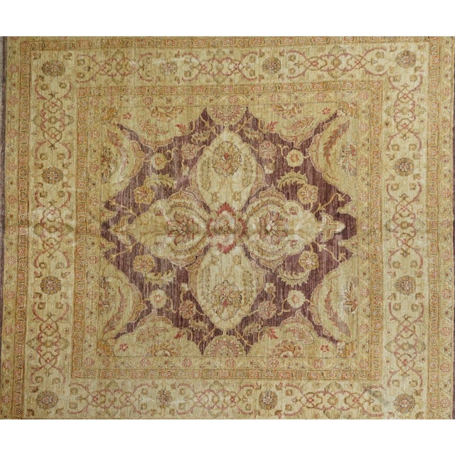 Traditional Peshawar Rug 6'6'' X 6'10'' For Sale - Image 3 of 11