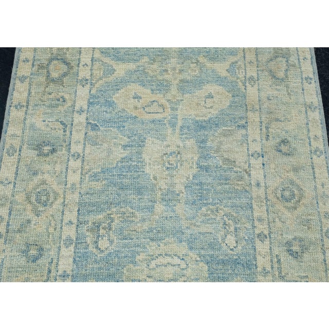 Turkish Oushak Runner Rug 2'10" x 11'10" #17808 For Sale - Image 4 of 8