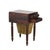 Antique Sheridan Flame Mahogany Two-Drawer Drop-Leaf Sewing Stand & Basket C1830 For Sale - Image 9 of 11