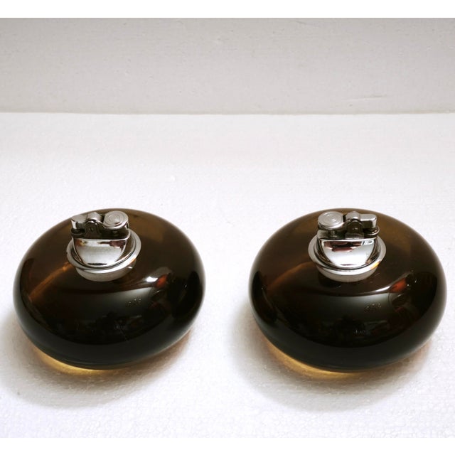 Space Age Gas Table Lighters by Ingo Knuth for Soldi & Scati, Italy, 1970s, Set of 2 For Sale - Image 9 of 18
