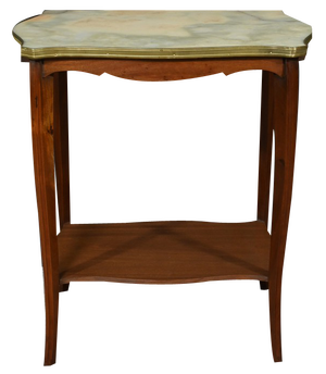 Mahogany and Marble Table, 1920s