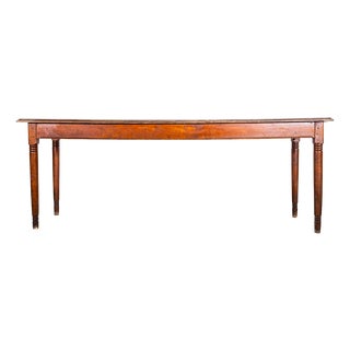 Vintage French Farmhouse Rectangular Dining Table in Oak, 1950s For Sale