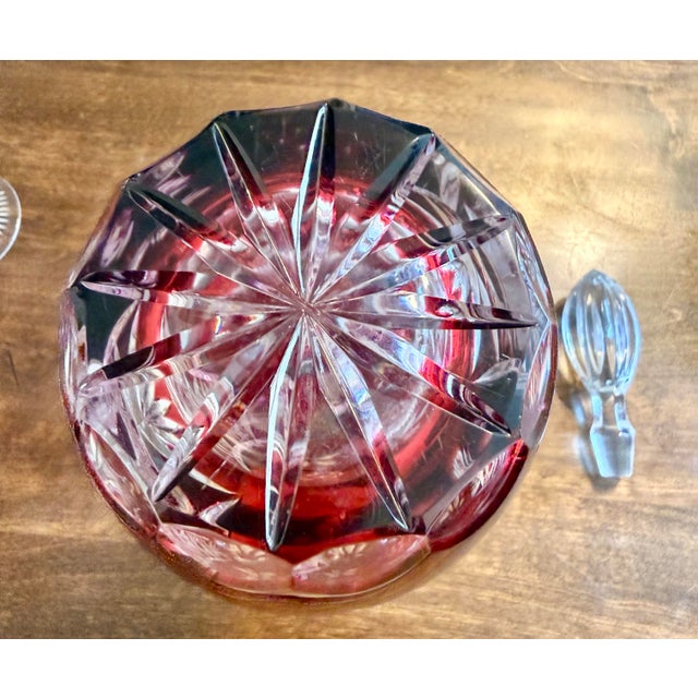 Nachtmann Traube Crystal Decanter and Wine Glasses - 7pcs For Sale - Image 11 of 12