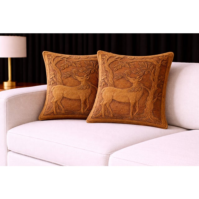 Arts & Crafts Exquisite Luxury Arts & Crafts Sofa Cushions / Pillows For Sale - Image 3 of 3