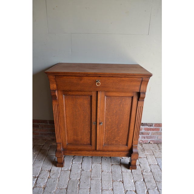Antique Empire Oak Sideboard For Sale - Image 8 of 10