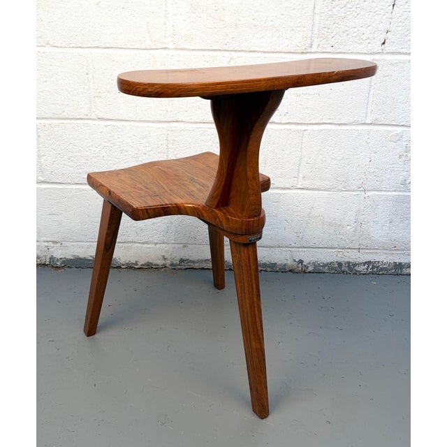 Mid 20th Century Rosewood Prayer or "Cockfighting" Chair by M. Hayat & Bros. For Sale In New York - Image 6 of 12