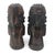 1950s 1950s Japanese Ainu Hand-Carved Wood Figures, Hokkaidō, Pair For Sale - Image 5 of 12