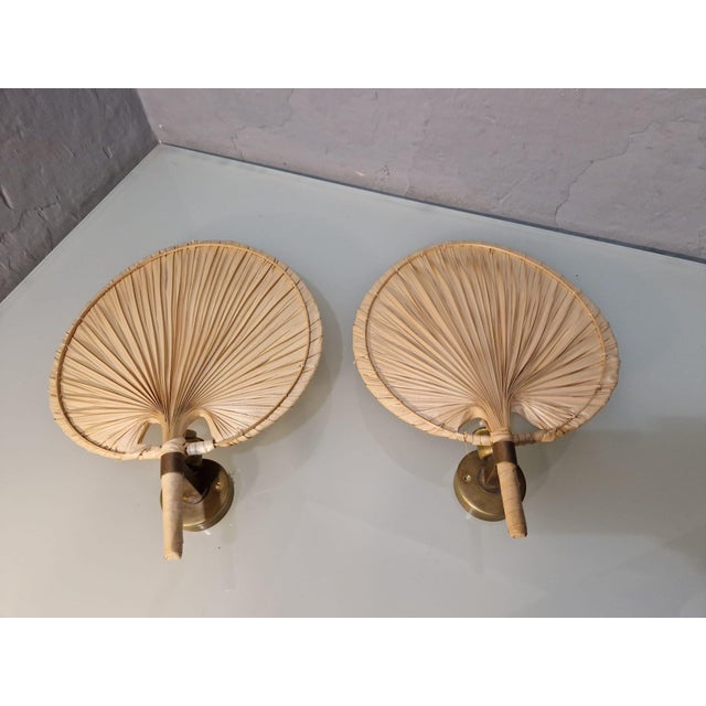 Wood Fan Wall Lights in the style of Ingo Maurer, 1970s, Set of 2 For Sale - Image 7 of 13