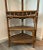 Wood Vintage Rattan and Wicker Five Tier Pagoda Etagere With Fretwork For Sale - Image 7 of 11