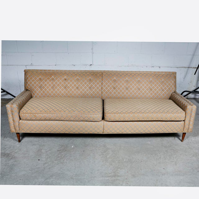 Vintage Mid Century Modern Low Back Couch Sofa Chairish