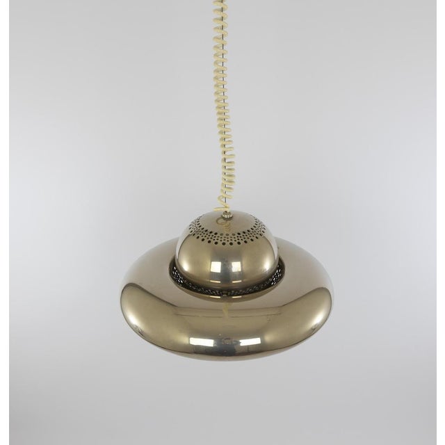 Metal Nickel Fior Di Loto Pendant by Afra and Tobia Scarpa for Flos, 1960s For Sale - Image 7 of 11