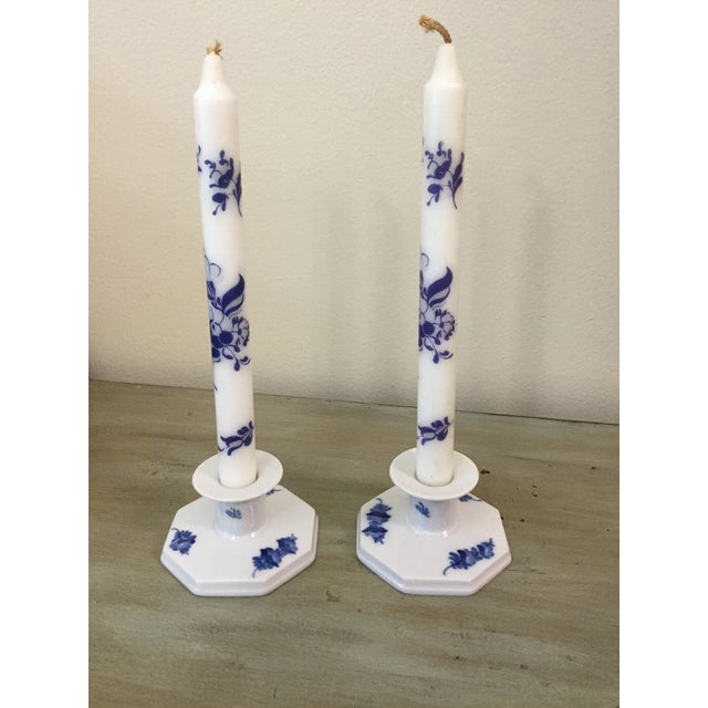 Vintage Porcelain Candle Holders By Royal Copenhagen A Pair Chairish