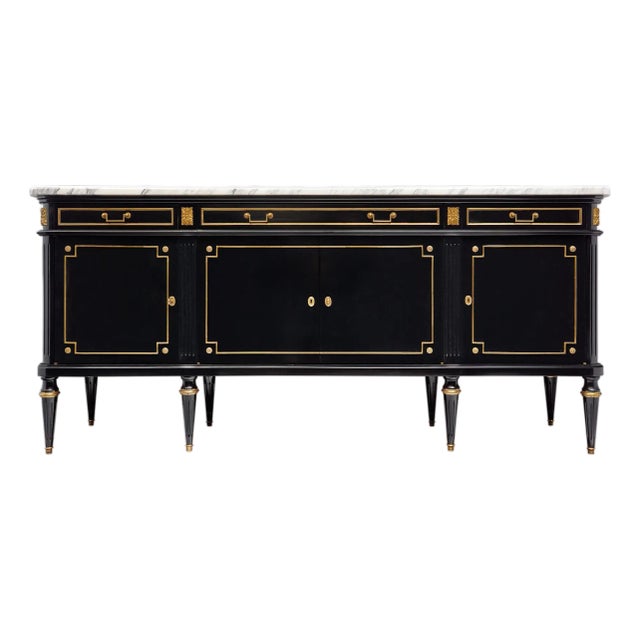 Grand Louis XVI Ebonized Buffet For Sale