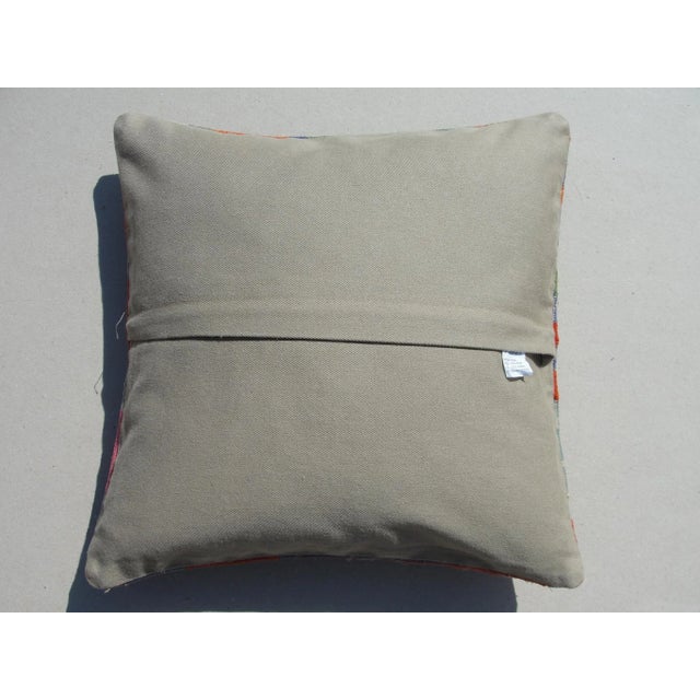 Pink 1980s Turkish Kilim Pillow Cover For Sale - Image 8 of 9