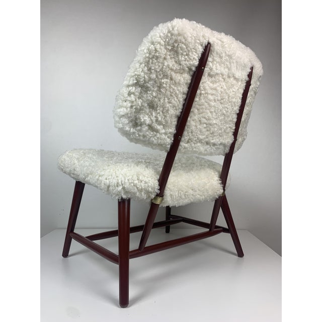 Mid-Century Scandinavian Model Teve Lounge or Easy Chair attributed to Alf Svensson, 1950s For Sale - Image 6 of 18