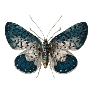 Six-Spot Burnet - Butterfly Botanical Study | Natural History | Fine Art Print