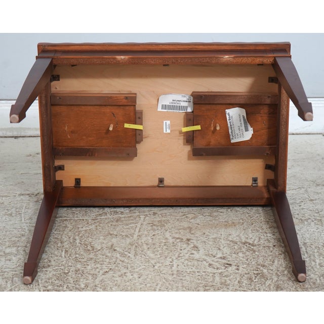 Hekman Flame Mahogany Occasional Tea Table For Sale - Image 16 of 17