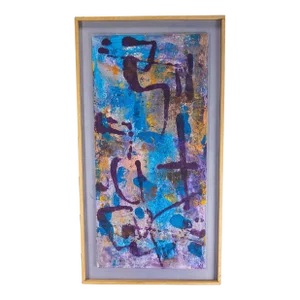 1990's William Melton Halsey Contemporary Modern Southern Abstract Painting