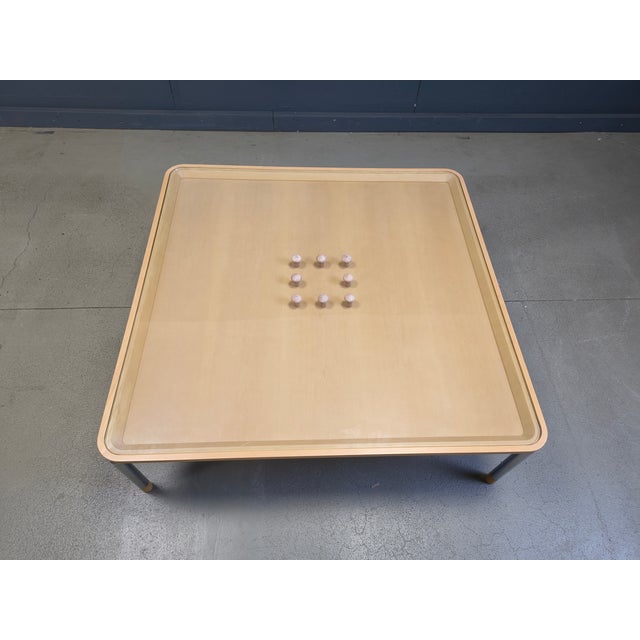 Postmodern Coffee Table in Cork and Glass, 1980s For Sale - Image 6 of 10