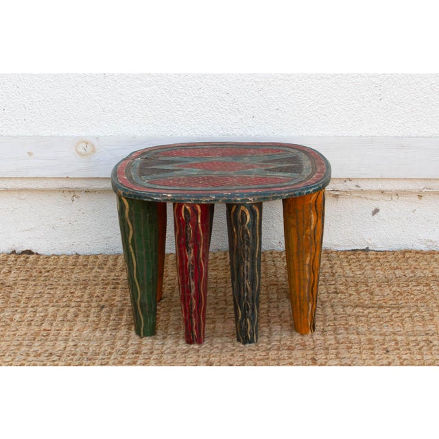 Mid-Century Tribal Nupe Table For Sale In Los Angeles - Image 6 of 7