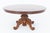 Victorian Revival Marquetry Inlay Centre Table with Quadrafoil Base, 1920s For Sale - Image 4 of 9