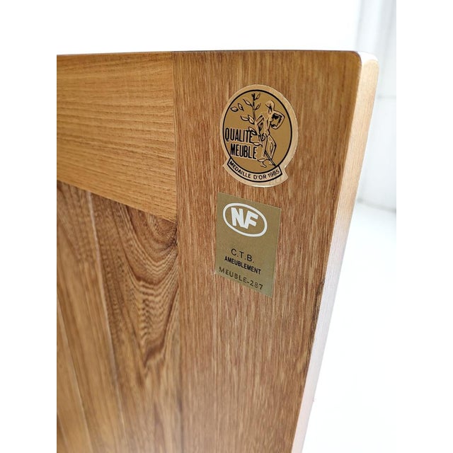 1980s Vintage French Elm Sideboard, 1980s For Sale - Image 5 of 6