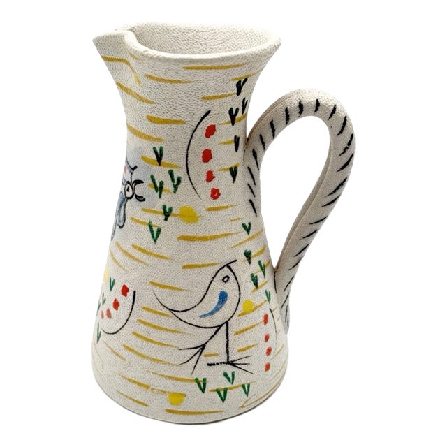 Modernist Rooster Pitcher from Fratelli Fanciullacci, 1950s For Sale
