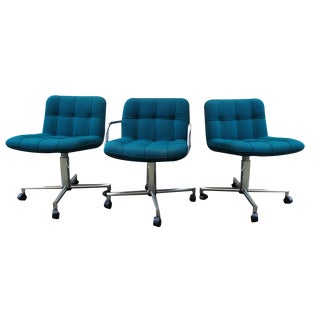 Vintage Airborne Office Chairs, 1970s, Set of 3 For Sale