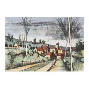Road to the Village, V. Beffa Lithograph, Signed and Numbered in Pencil