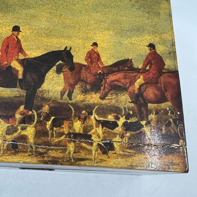 Antique 19th Cen. English Victorian Decoupage Campaign Lap Desk / Writing Slope For Sale - Image 18 of 18