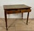 1930s Antique English Style Wooden Writing Table with Leather Top and Drawers, 1930s For Sale - Image 5 of 13
