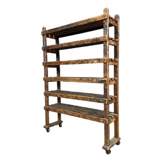 Wooden Shoemaker's Rack, 1920s For Sale