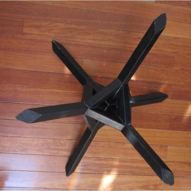 Mid-Century Modern Hand Made Ebonized Wood Coffee Table For Sale - Image 3 of 13