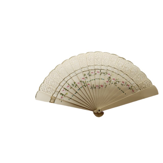 Art Nouveau Austro-Hungarian Celluloid Fan, 1900s For Sale - Image 12 of 12