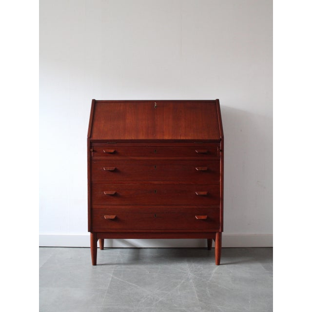 Vintage Danish Secretary in Teak, 1960s For Sale - Image 13 of 13