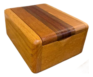 Decorative Wooden Box Attributed Dean Santner Studio Organic Modern